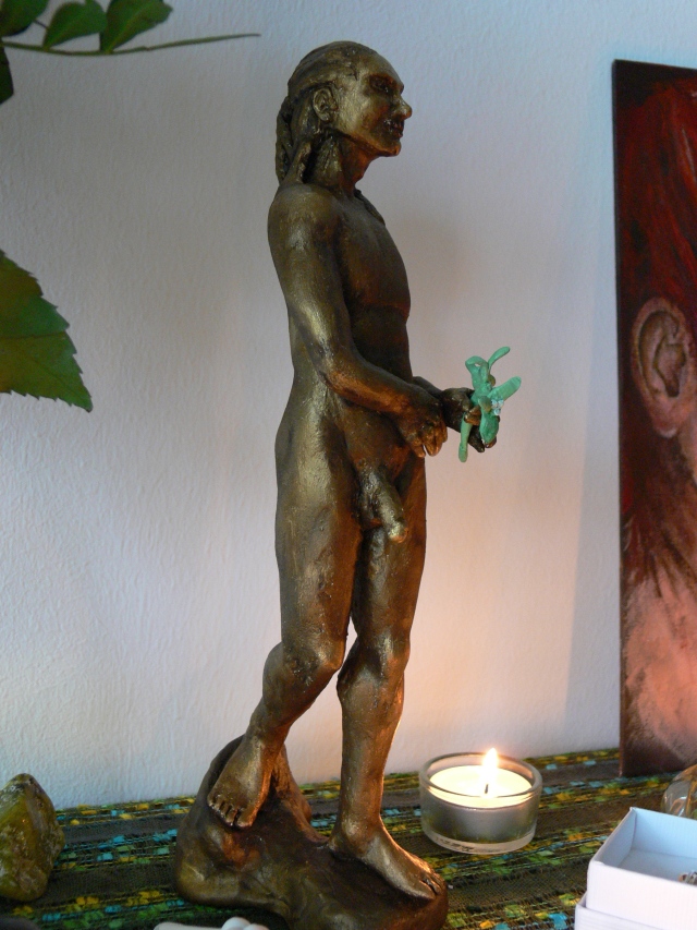 Yea, he's been attracting quite some attention from guests since he's been on my altar. I wonder why that is... :)